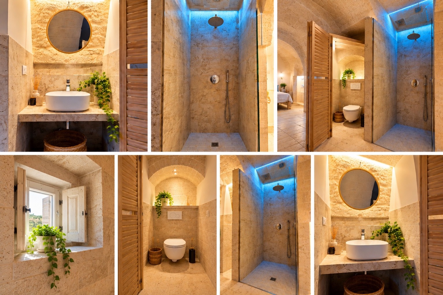 Dettagli del bagno e della doccia